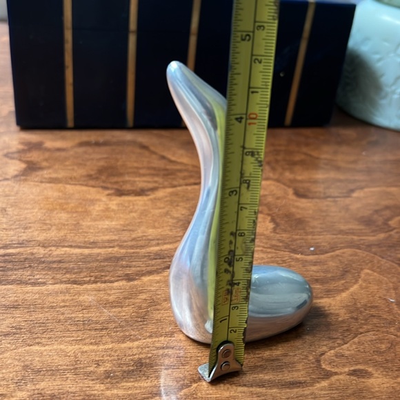 Vintage Hoselton Aluminum Swan Sculpture Figurine signed - Picture 7 of 7